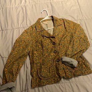 Sundance corduroy floral blazer